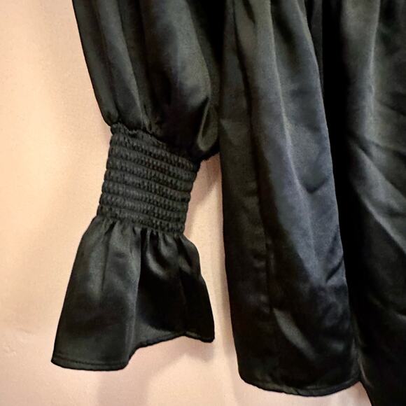 WeWoreWhat Smocked Long Sleeve Romper Women's Medium Long Sleeve - Picture 4 of 12